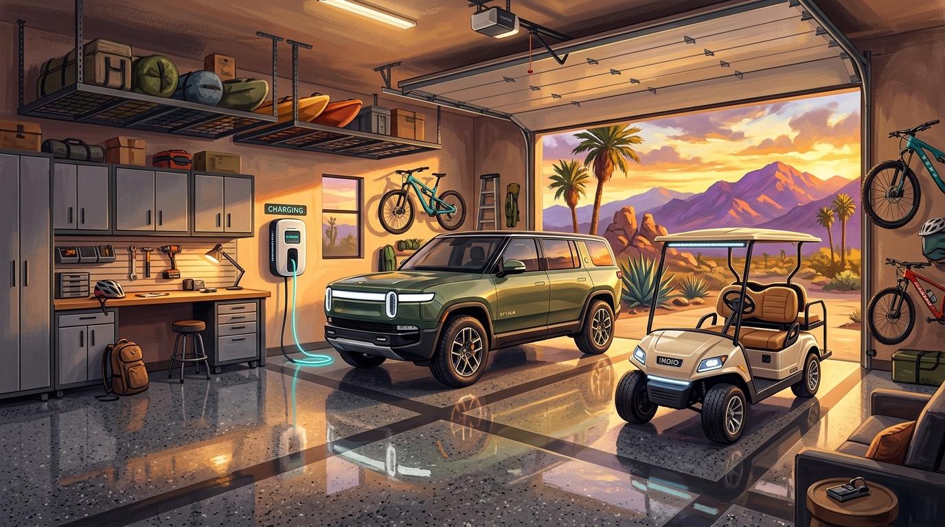 Desert Garage Organization and Epoxy Flooring: Creating the Ultimate Multi-Functional Desert Workspace