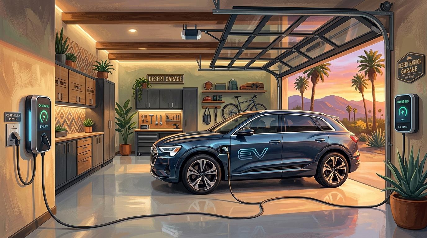 Electric Vehicle Living in the Desert: Level 2 Charging and Smart Garage Upgrades for New Construction